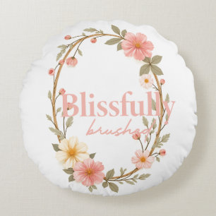 Coussins Ronds Fleurs de mellow