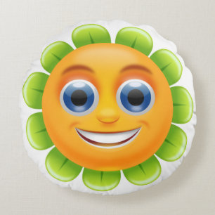 COUSSINS RONDS FLEURS DE VISAGE