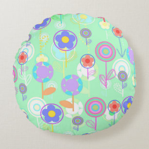 Coussins Ronds Fleurs d'Overlayer