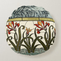 Fleurs en verre tendu avec bordure en tan