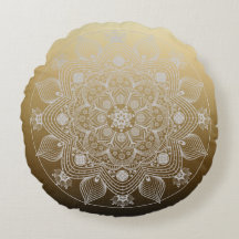 Fleurs, Feuilles, Dentelle Blanche Floral Mandala
