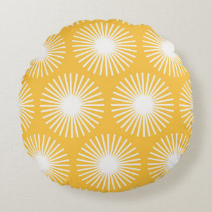 Coussins Ronds Fleurs simples : design sans couture scandinave.