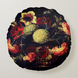 Coussins Ronds Fleurs vintages