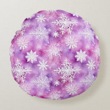 Flocons de neige blancs violets de Noël
