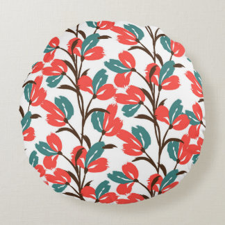 Coussins Ronds Floral seamless pattern. Cute floral background. P