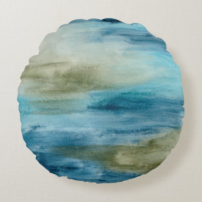 Coussins Ronds Flux océanique II (Devant)