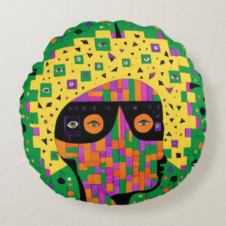 Coussins Ronds Folk 001 Nancy