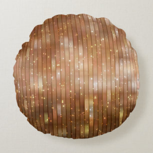 Coussins Ronds fond beige brillant abstrait abstrait, art, dos