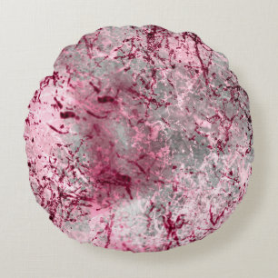 Coussins Ronds fond rose, déco, motif, abstrait, âgé,