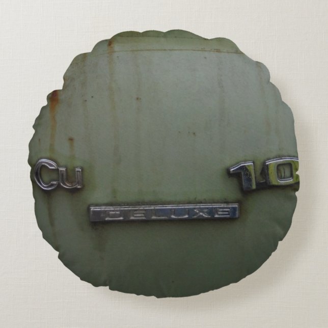 Coussins Ronds fondre vert antique (Devant)