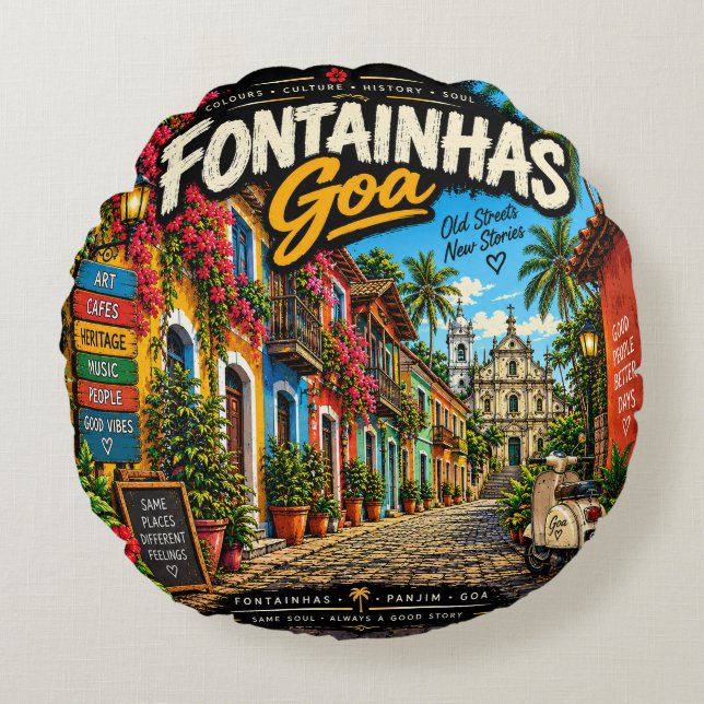 Coussins Ronds Fontainhas  (Devant)