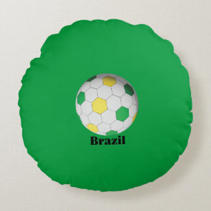 Coussins Ronds Football Brésil