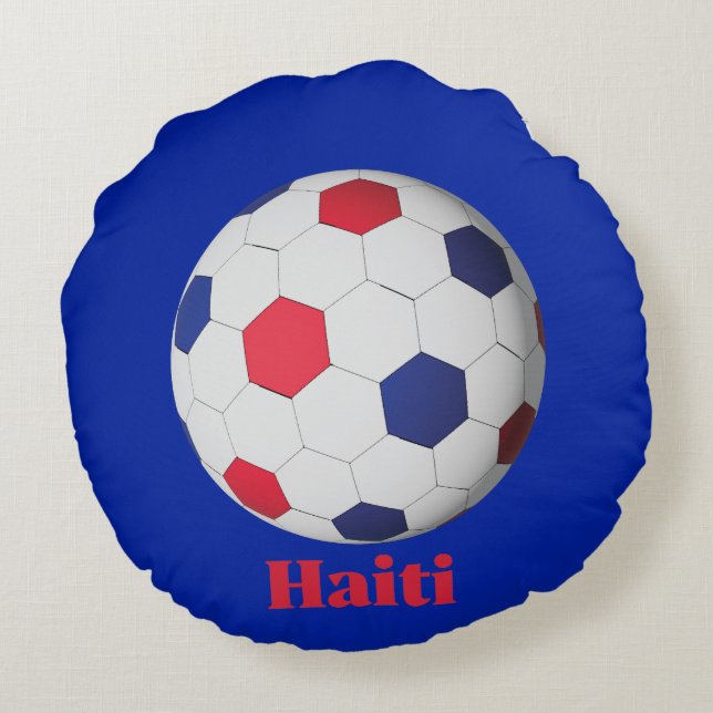 Coussins Ronds Football Haïti (Dos)