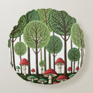 Coussins Ronds Forêt enchantée