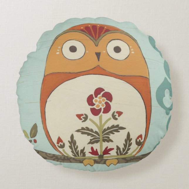 Coussins Ronds Forêt II fantaisie (Devant)