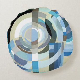 Coussins Ronds Formes géométriques Art Déco Pochoir Jazz vintage