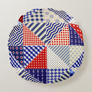 Coussins Ronds Formes modernes et motif géométrique transparent e