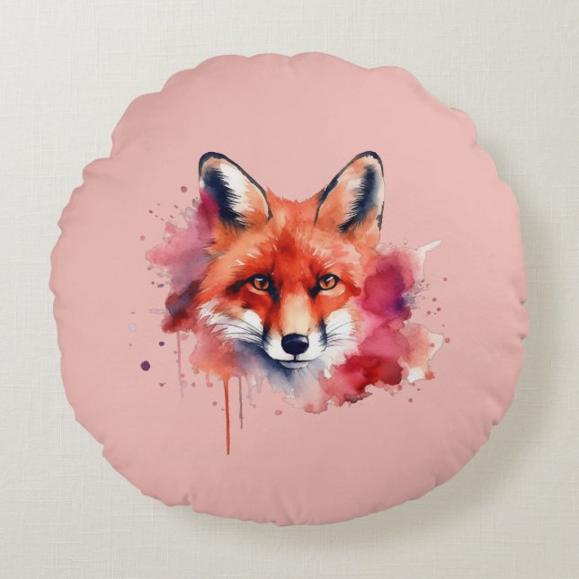 Coussins Ronds Fox Round Pillow (Devant)