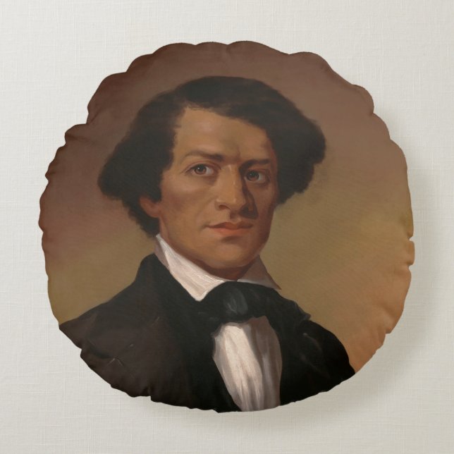 Coussins Ronds Fr3d3rick Bailey Douglass : Légende des droits civ (Devant)