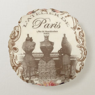 Coussins Ronds Français vintage