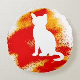 Coussins Ronds Freak Meow-t Fur Sure