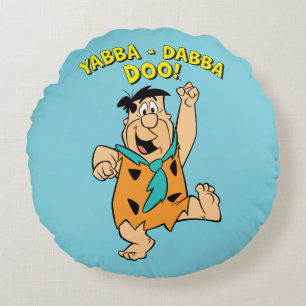 Coussins Ronds Fred Pierrafeu Yabba-Dabba-Doo!