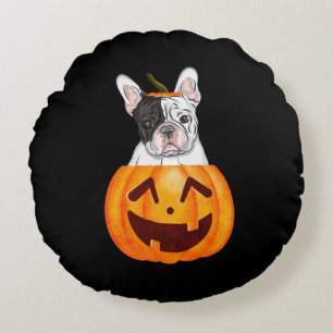 Coussins Ronds Frenchie Halloween