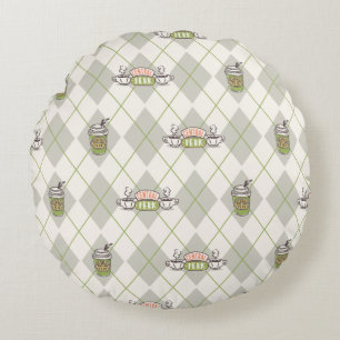 Coussins Ronds FRIENDS™ Central Perk Motif Argyle