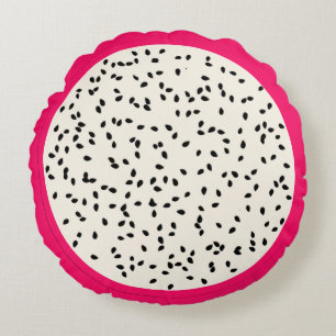 Coussins Ronds Fruit de dragons / Fruit de dragon tranche de frui