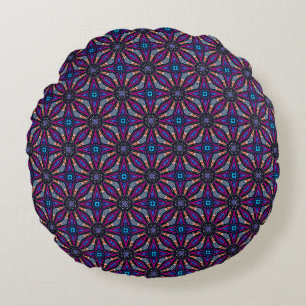 Coussins Ronds Fuchsia Stargazer