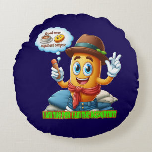 Coussins Ronds Funny Accountant