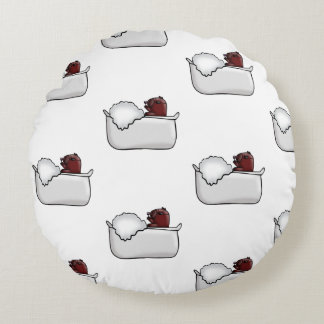 Coussins Ronds Funny Capybara