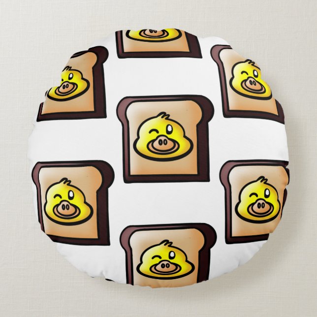 Coussins Ronds Funny duck (Devant)