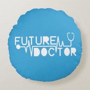 Coussins Ronds Futur docteur médecine Stethoscope