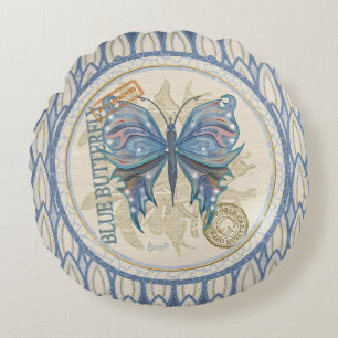 Coussins Ronds G Bureau de création libellule