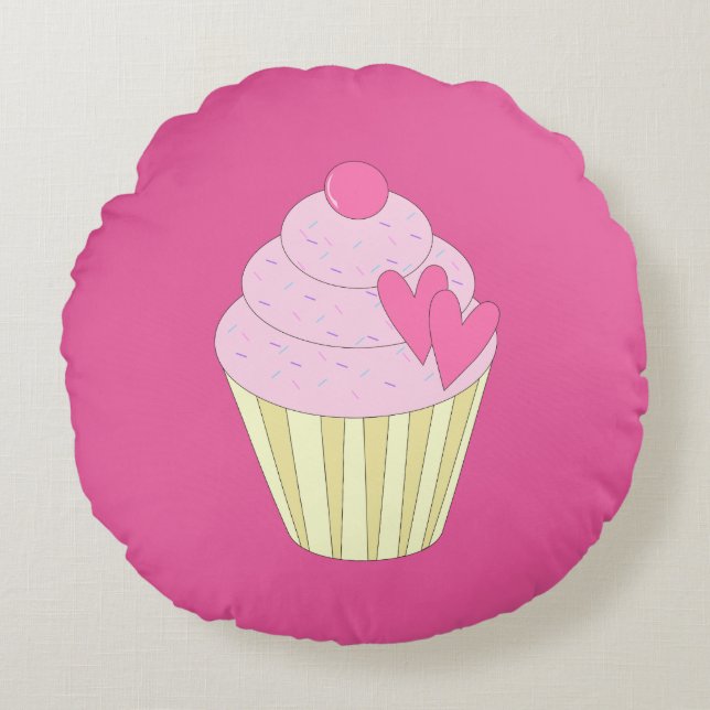 Coussins Ronds Gâteau décoré illusima (Devant)