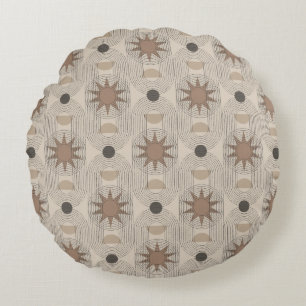 Coussins Ronds Géométrie Bohème – Création de motifs vibrants