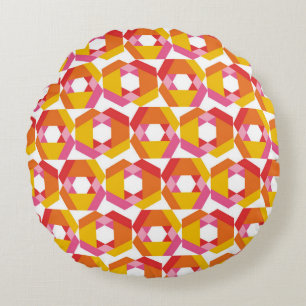 Coussins Ronds Géométrie colorée illustration minimaliste sans fa