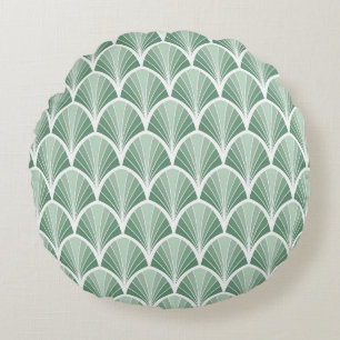 Coussins Ronds Géométrique Classique : Style Art Déco Sans Couleu