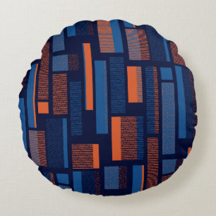Coussins Ronds Géométrique urbaine, motif moderne et transparent