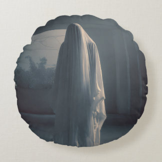 Coussins Ronds Ghost Printed Pillow Spooky Comfort for Your Home