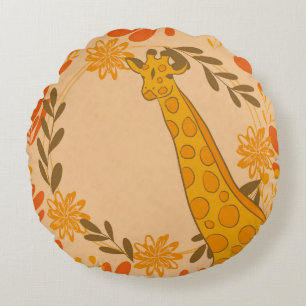 Coussins Ronds girafe