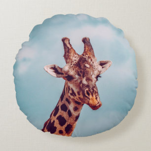 COUSSINS RONDS GIRAFFE PORTRAIT