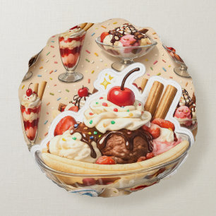Coussins Ronds Glace premium sundae