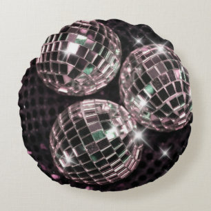 Coussins Ronds Glam à balles disco #8 #retro #wall #art