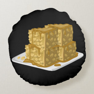 Coussins Ronds Glitch Food avoine gâteau