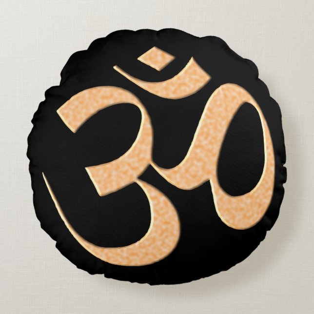 Coussins Ronds Gold Om  (Devant)