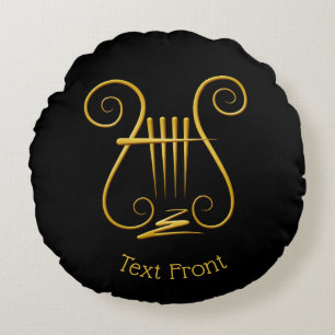 Coussins Ronds Golden lyre