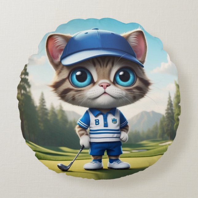 Coussins Ronds Golf Cat (Devant)