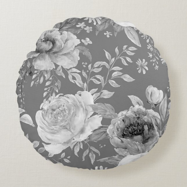 Coussins Ronds Grande Pivoine  (Devant)